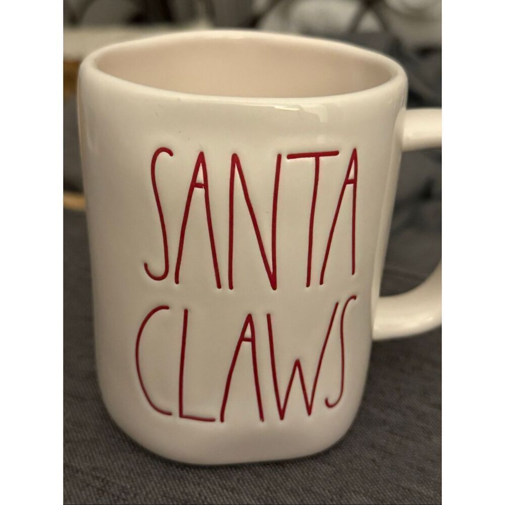Rae Dunn Santa Claws Coffee Mug